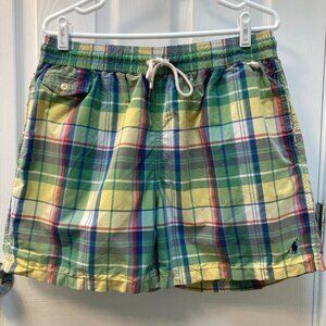 Polo Ralph Lauren Multicolor Plaid Swim Trunks Size XL